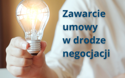 Umowy prawa autorskiego zawarte w drodze negocjacji